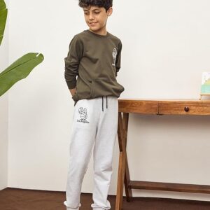Amazon Brand - Symbol Boy's Cotton Clothing Sets | Full Sleeve | Sweatshirt & Track Pant